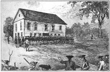 The First Court House Defended Against Shay's Insurgents