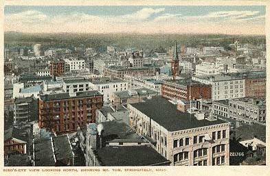 Bird's-Eye View Looking North, Springfield, Mass.