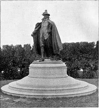 St. Gaudens' Statue of Deacon Samuel Chapin, The Puritan.